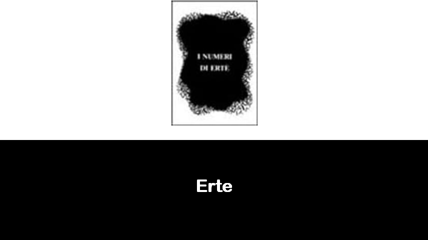 libri di Erte