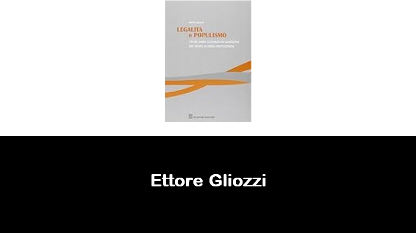 libri di Ettore Gliozzi