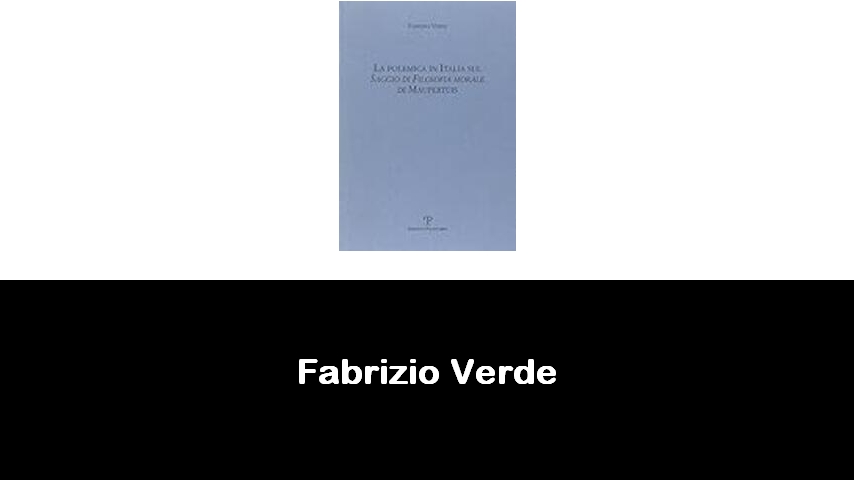 libri di Fabrizio Verde