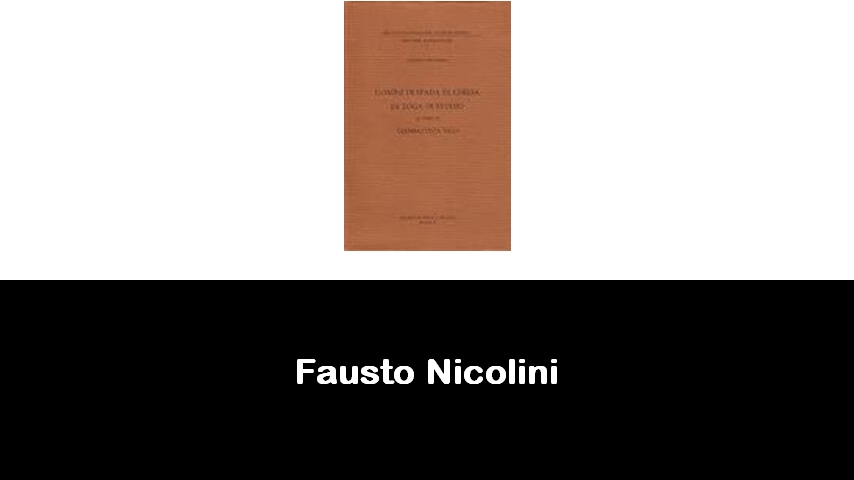 libri di Fausto Nicolini