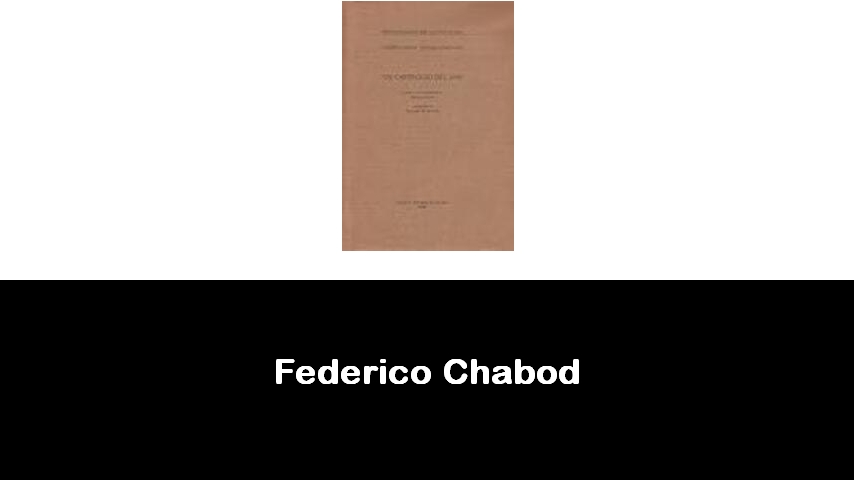 libri di Federico Chabod