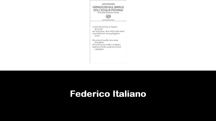 libri di Federico Italiano