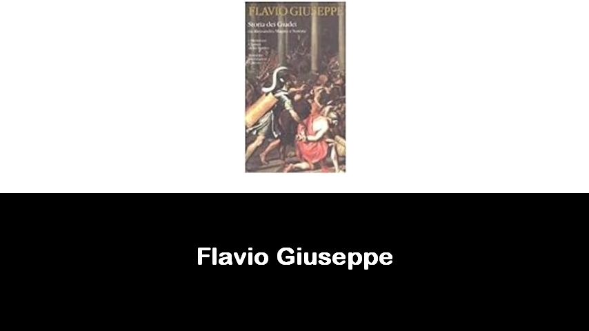 libri di Flavio Giuseppe