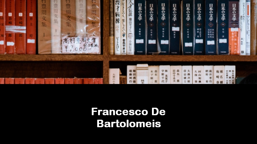 libri di Francesco De Bartolomeis