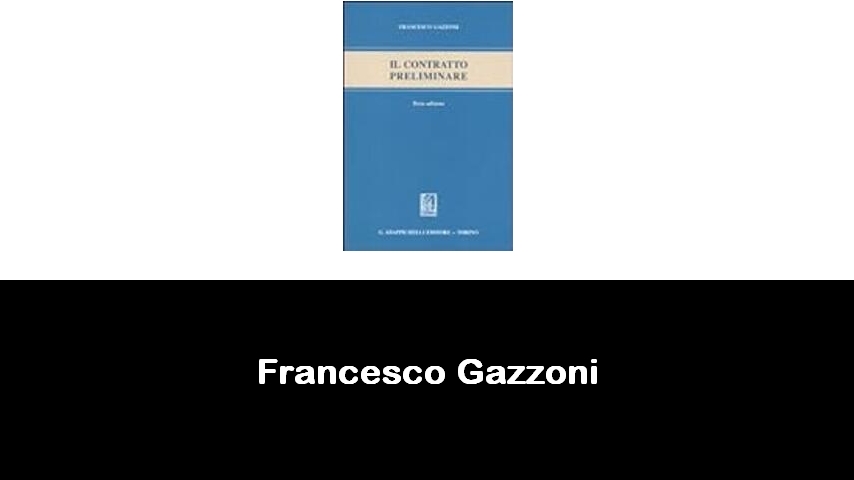 libri di Francesco Gazzoni