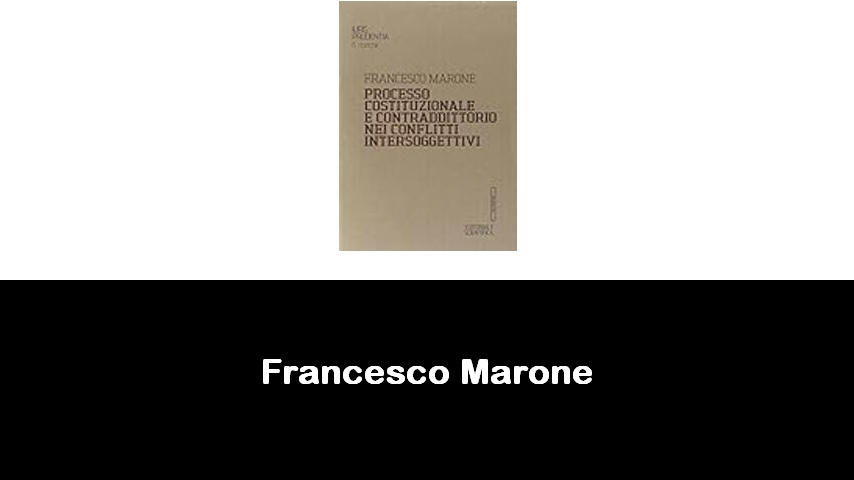 libri di Francesco Marone