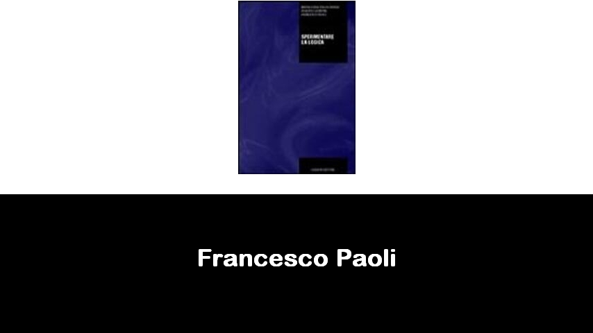libri di Francesco Paoli