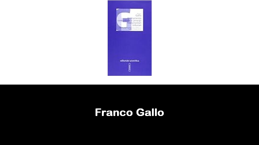 libri di Franco Gallo