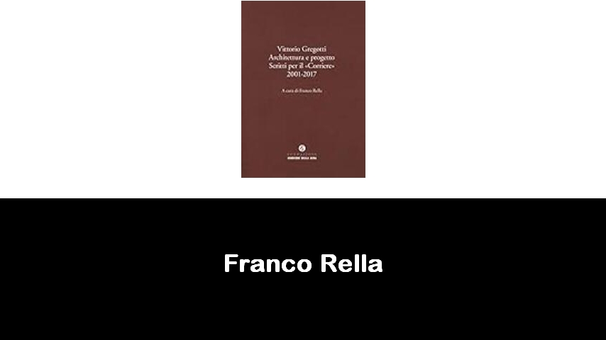 libri di Franco Rella