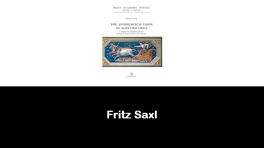 libri di Fritz Saxl