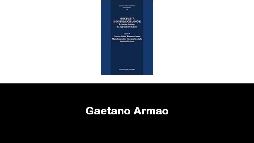 libri di Gaetano Armao