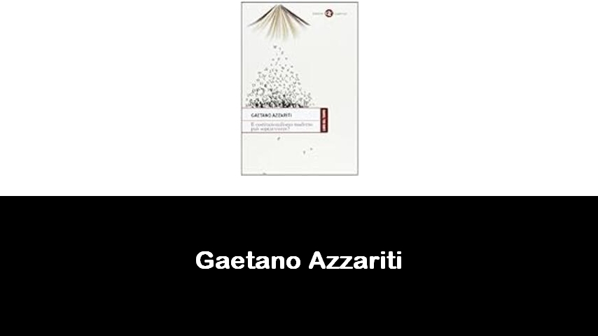 libri di Gaetano Azzariti