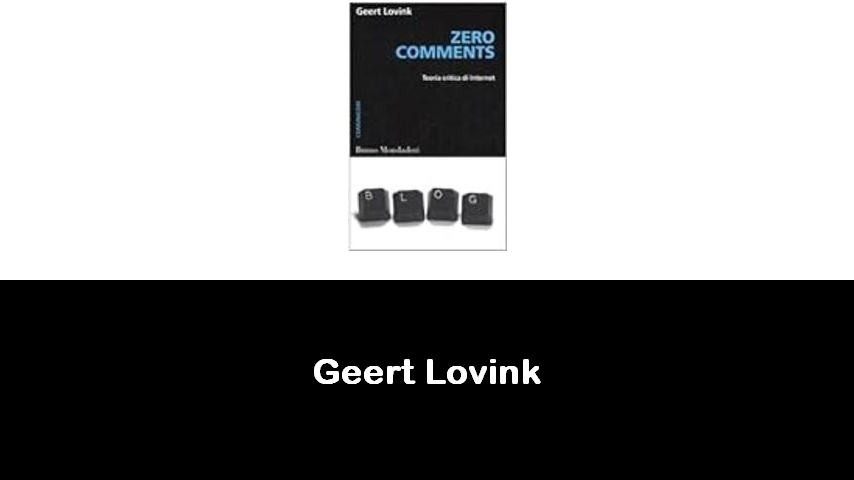 libri di Geert Lovink