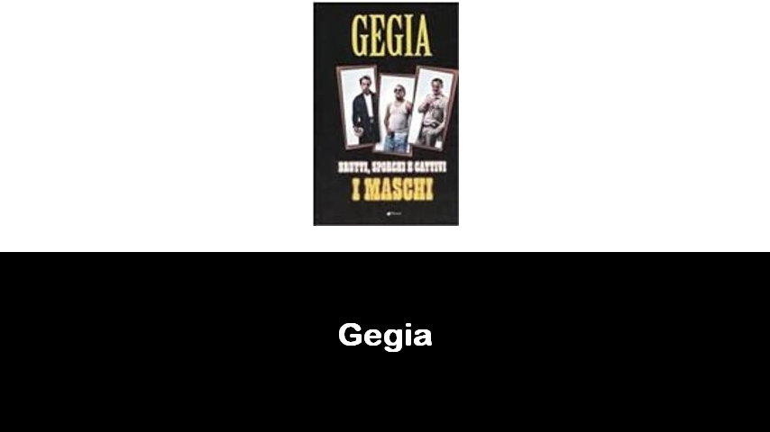 libri di Gegia