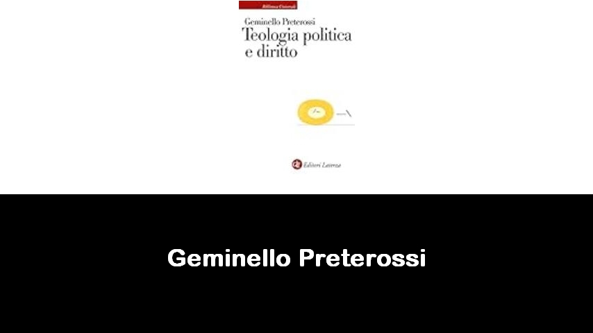 libri di Geminello Preterossi