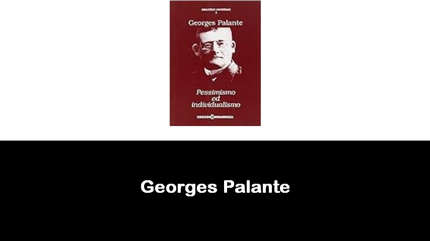 libri di Georges Palante