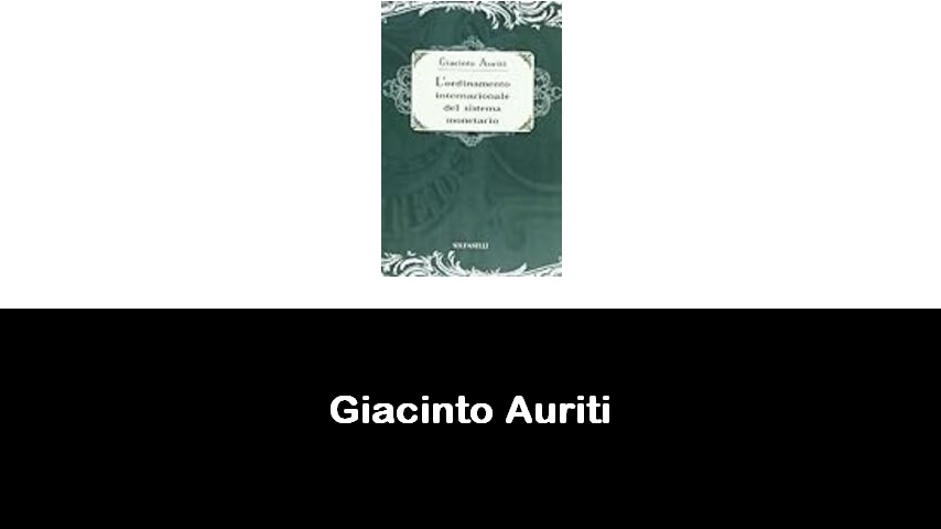 libri di Giacinto Auriti