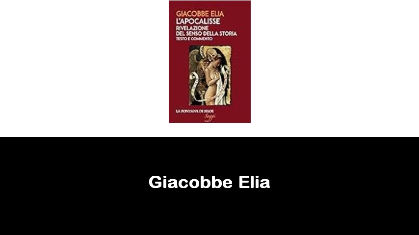 libri di Giacobbe Elia