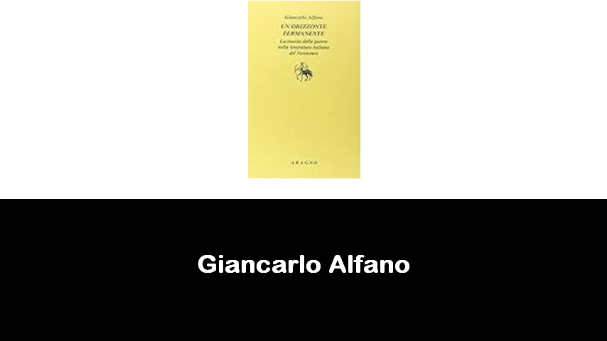 libri di Giancarlo Alfano