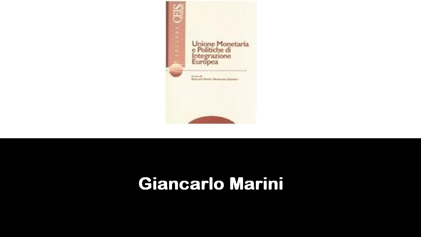 libri di Giancarlo Marini