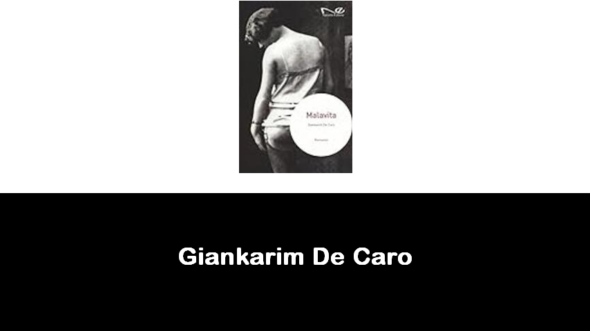 libri di Giankarim De Caro