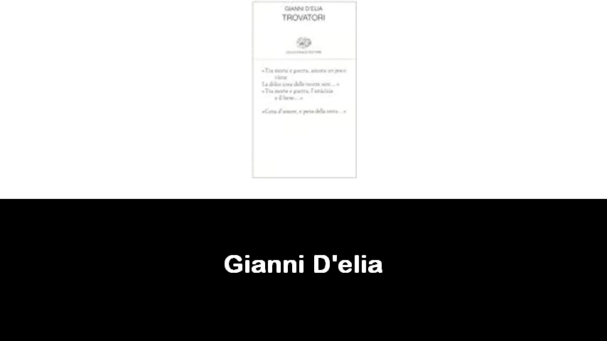 libri di Gianni D'elia