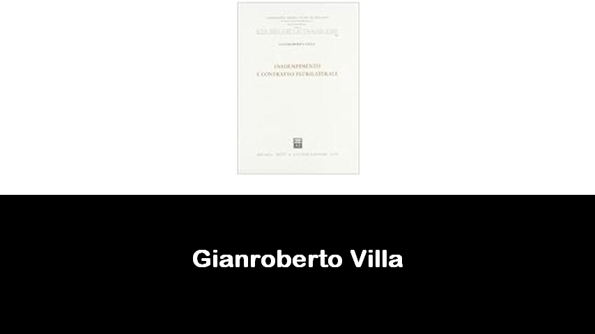 libri di Gianroberto Villa