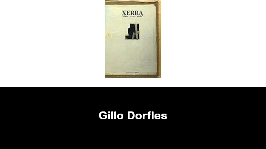 libri di Gillo Dorfles