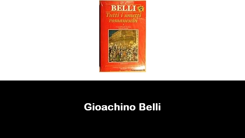 libri di Gioachino Belli