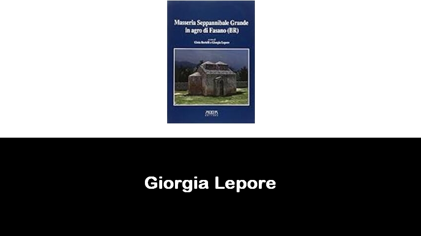 libri di Giorgia Lepore