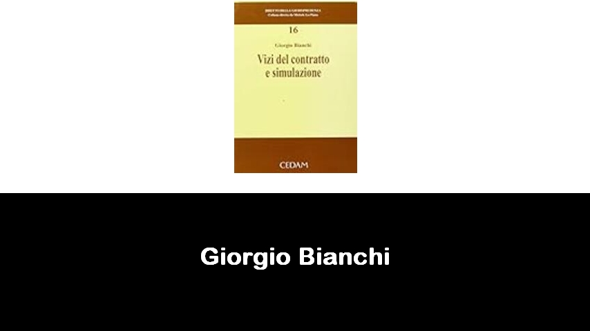 libri di Giorgio Bianchi