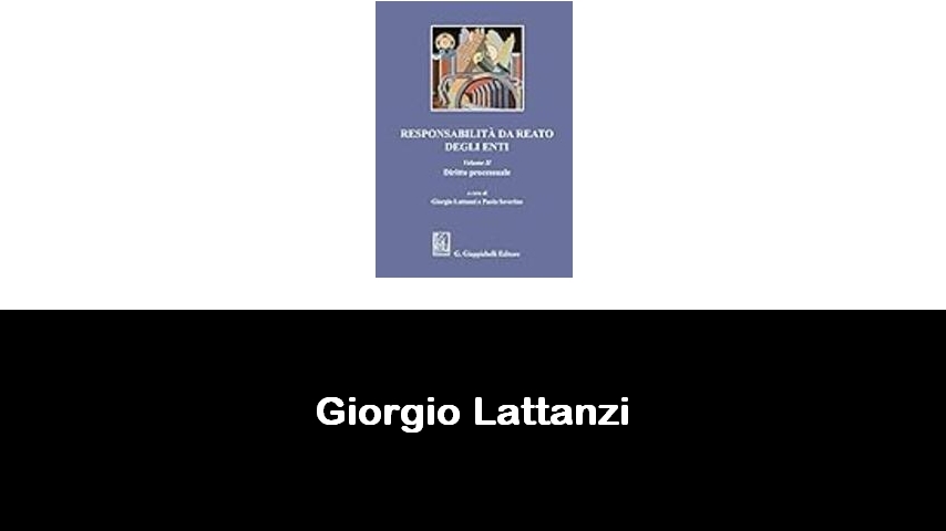 libri di Giorgio Lattanzi