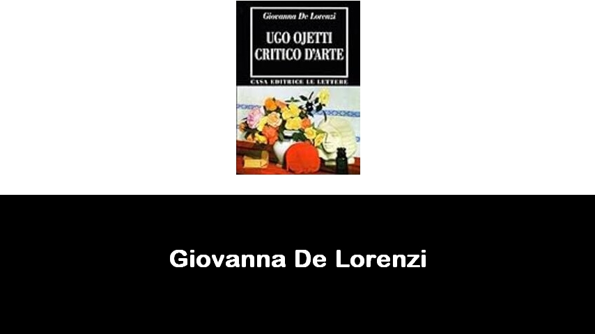 libri di Giovanna De Lorenzi