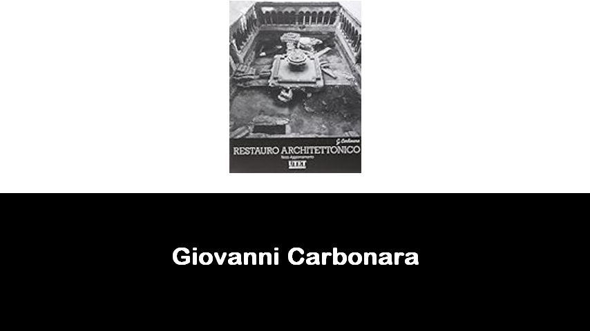 libri di Giovanni Carbonara