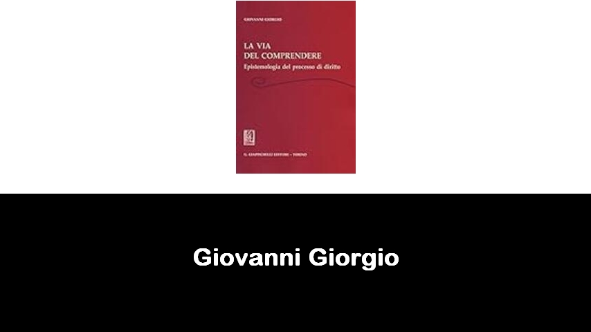 libri di Giovanni Giorgio