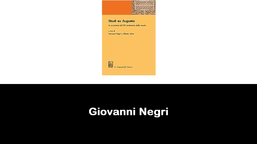libri di Giovanni Negri