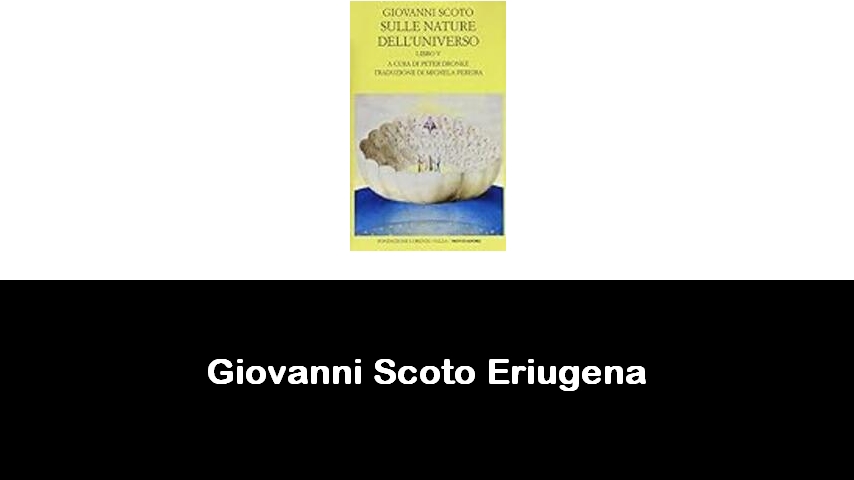 libri di Giovanni Scoto Eriugena