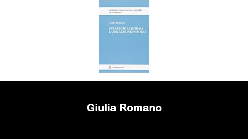 libri di Giulia Romano