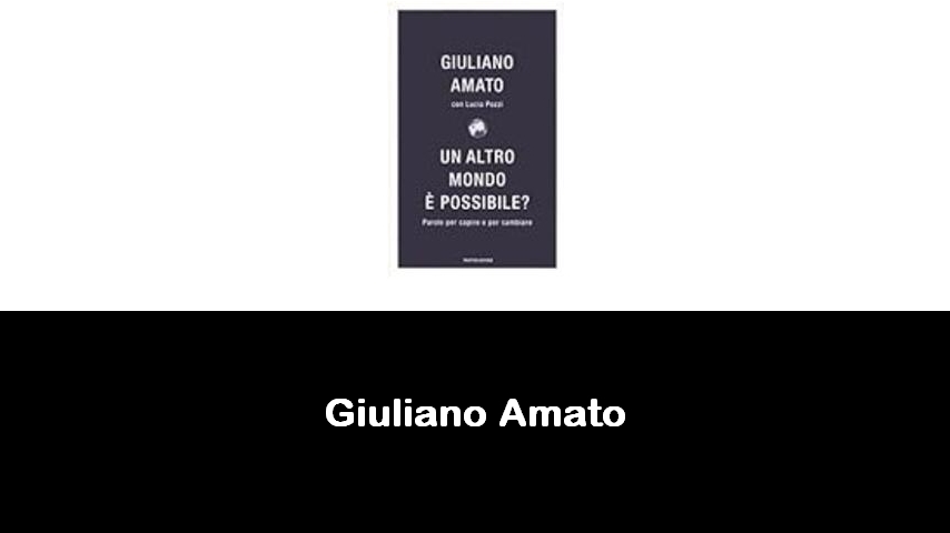 libri di Giuliano Amato