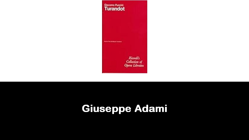 libri di Giuseppe Adami