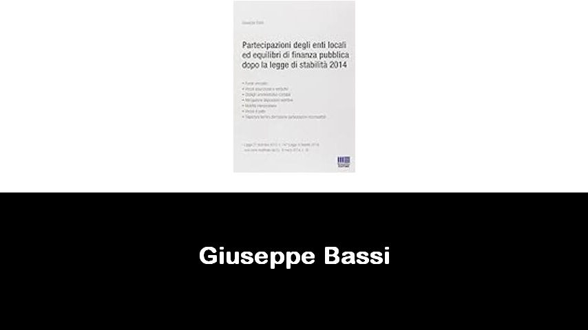 libri di Giuseppe Bassi