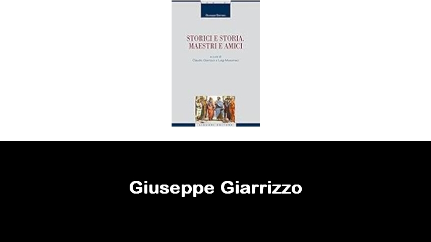 libri di Giuseppe Giarrizzo