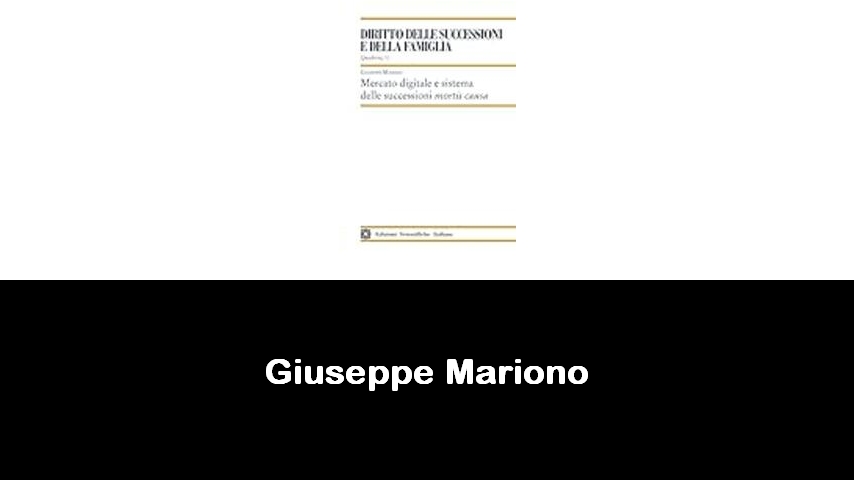 libri di Giuseppe Mariono