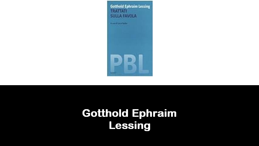 libri di Gotthold Ephraim Lessing