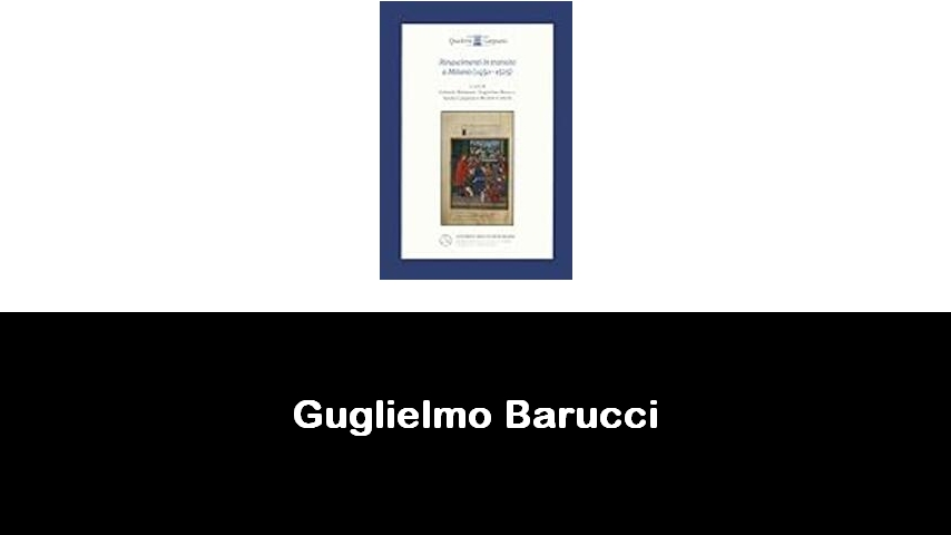 libri di Guglielmo Barucci