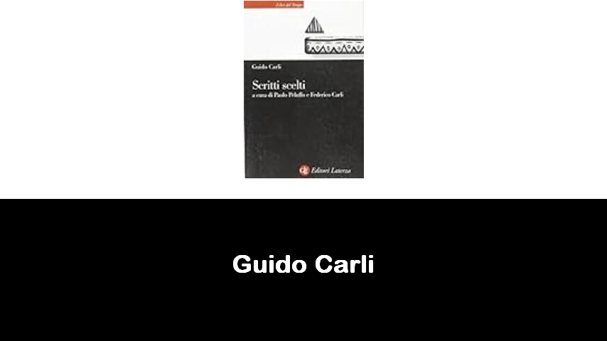 libri di Guido Carli