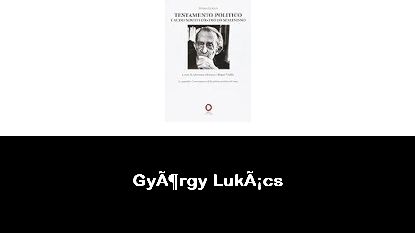 libri di György Lukács