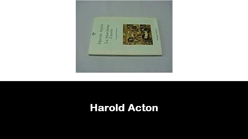 libri di Harold Acton