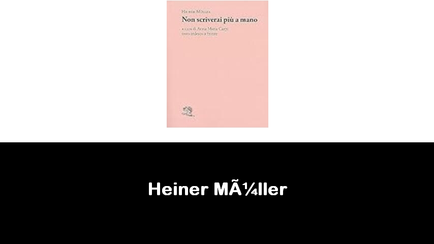 libri di Heiner Müller