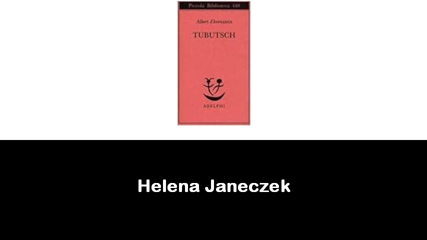 libri di Helena Janeczek